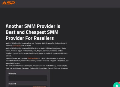 Another SMM Provider - Best and Cheapest SMM Provider For Resellers