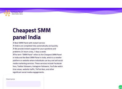 Cheapest SMM Panel India