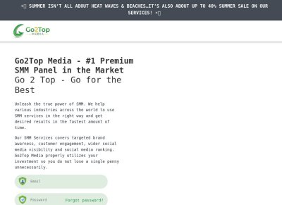 Premium SMM Panel | Go2Top Media 
