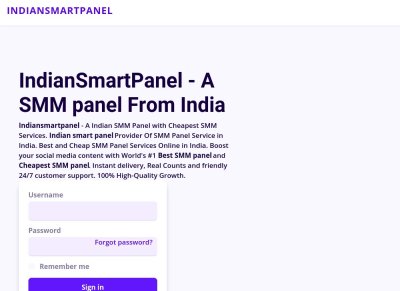 Indian Smart Panel - Cheapest SMM Services Provider in India