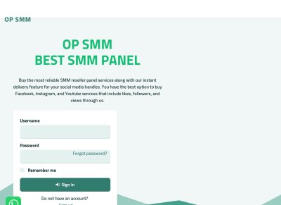 OP SMM - Top Resellers Panel