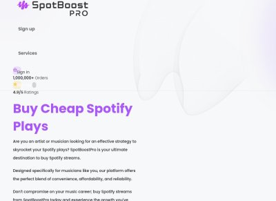 Buy Cheap Spotify Streams, Plays, and Followers | #1 Spotify SMM Panel