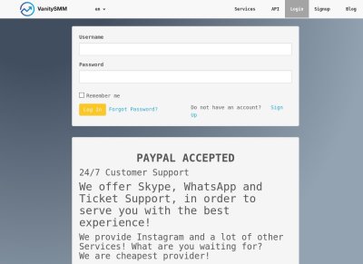 VANITYSMM.COM - PAYPAL ACCEPTED #1 Cheap SMM Panel for Providers & Resellers INSTAGRAM,TIKTOK...