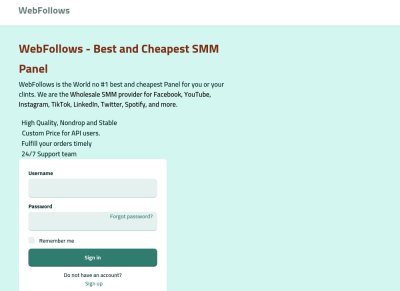 WebFollows - Best and Cheapest SMM Panel